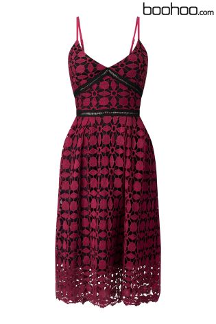 Boohoo Cami Skater Dress